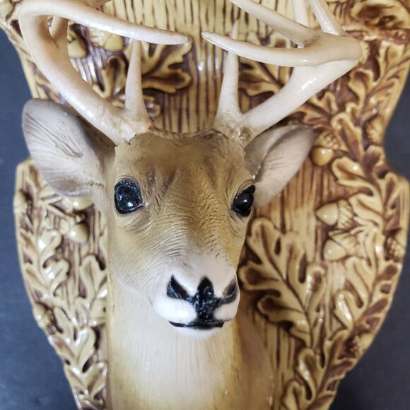 Beautiful Realistic Deer Stag Souvenir Wall Hanging Shelf Lake George NY Decor - Picture 9 of 9